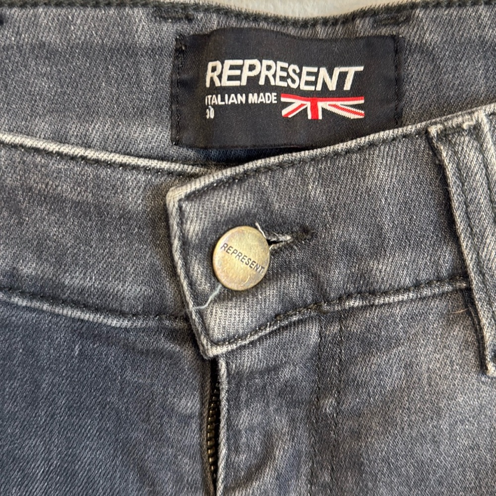 Represent Distressed Skinny Jeans Size 30